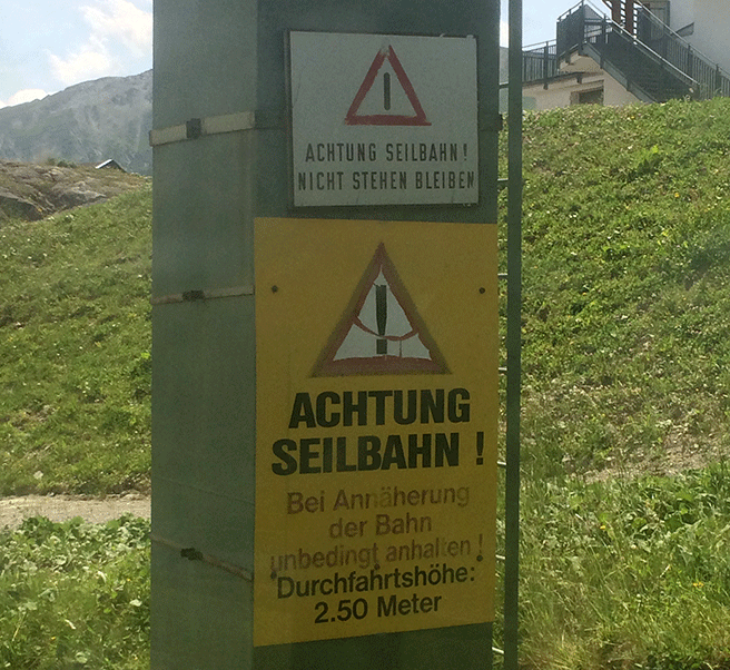 Schild in Serfaus